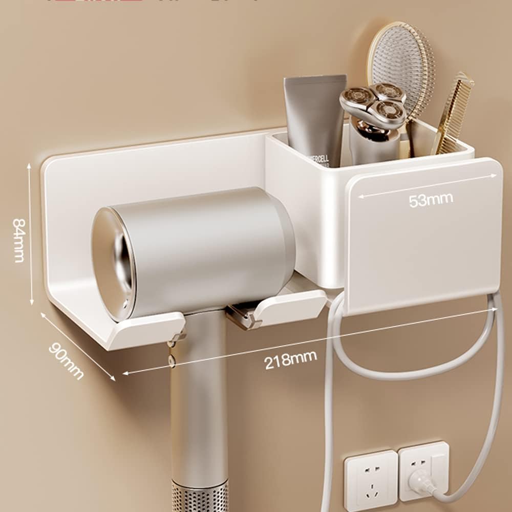 Multipurpose Blow Dryer Holder – Wall-Mounted Holder for Dryer, Straightener & Accessories