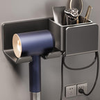 Multipurpose Blow Dryer Holder – Wall-Mounted Holder for Dryer, Straightener & Accessories