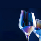 Radiant Crystal Rainbow Wine Glass Set