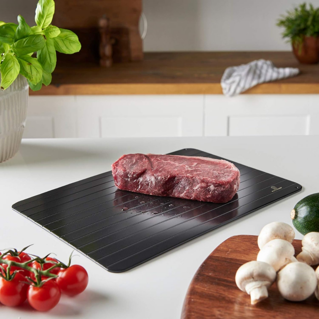 QuickThaw Pro – Rapid Defrosting Tray in Aluminum Alloy