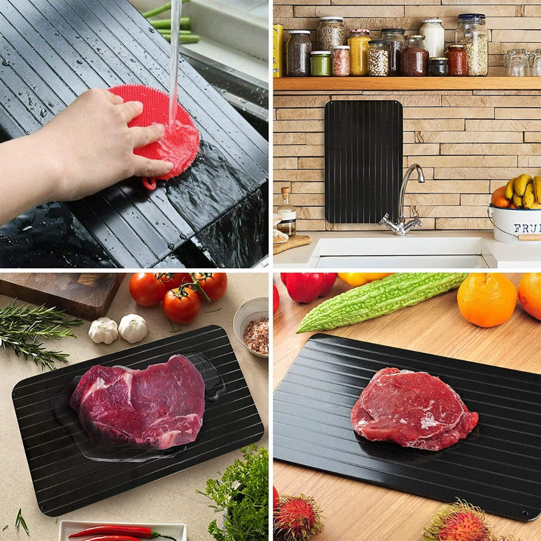 QuickThaw Pro – Rapid Defrosting Tray in Aluminum Alloy