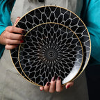 West Meal Plate – Geometric Porcelain Dining Dish