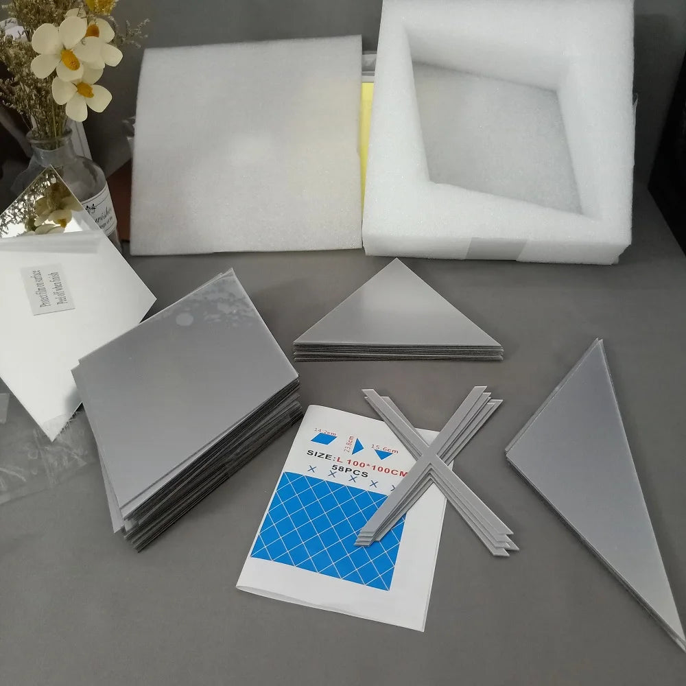 Diamond Illusion – 3D Acrylic Mirror Stickers