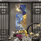 Mystic Blue Vista – Abstract Oil Painting Prin