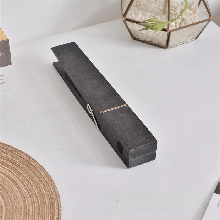 Jumbo Wooden Towel Clips – Set of 2 with Nano Adhesives | Wall-Mounted Organizer