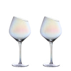 Radiant Crystal Rainbow Wine Glass Set