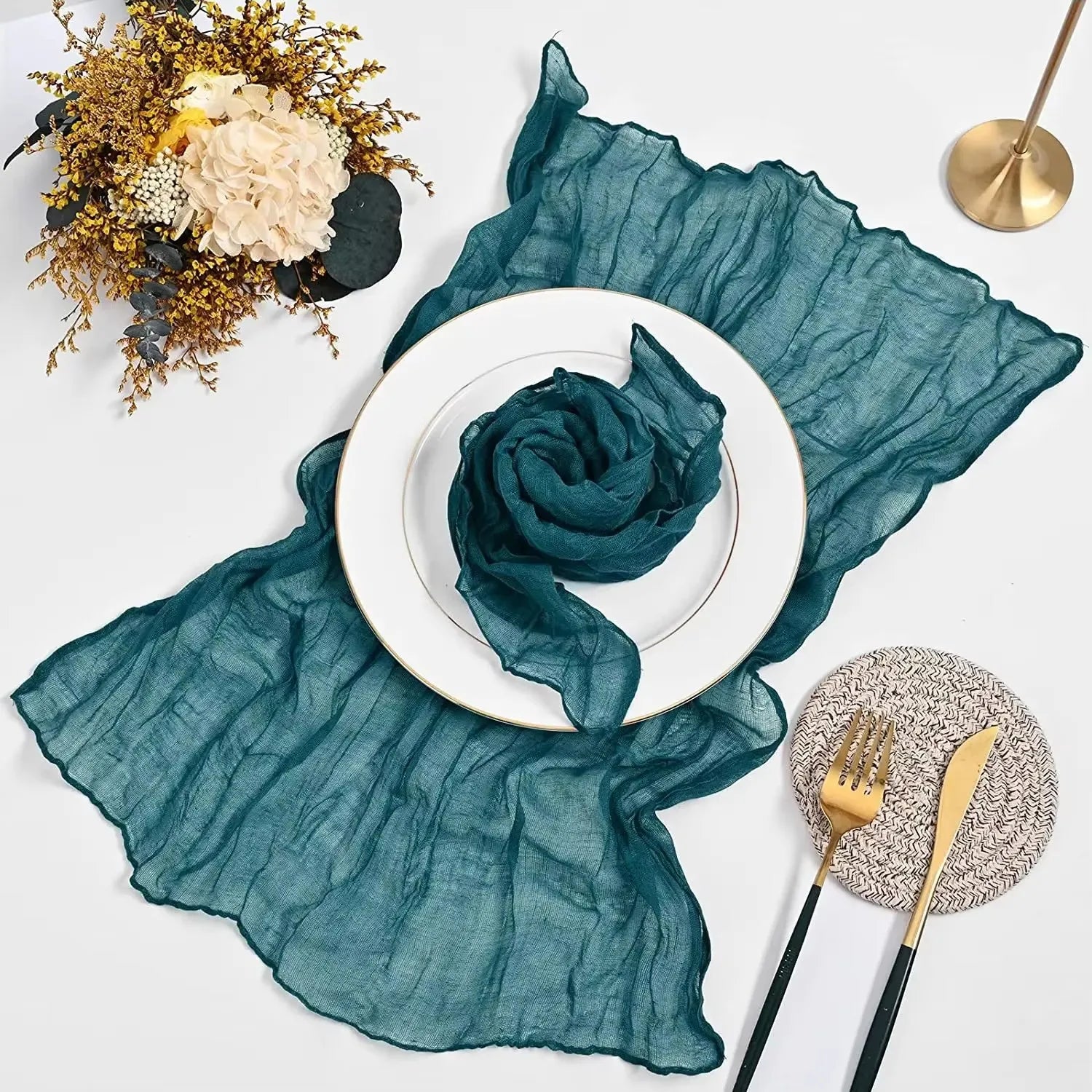 Whisper Touch – 12PCS Boho Gauze Napkin Set