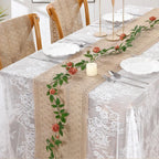 RusticMac™ – Macrame Jute Burlap Table Runner
