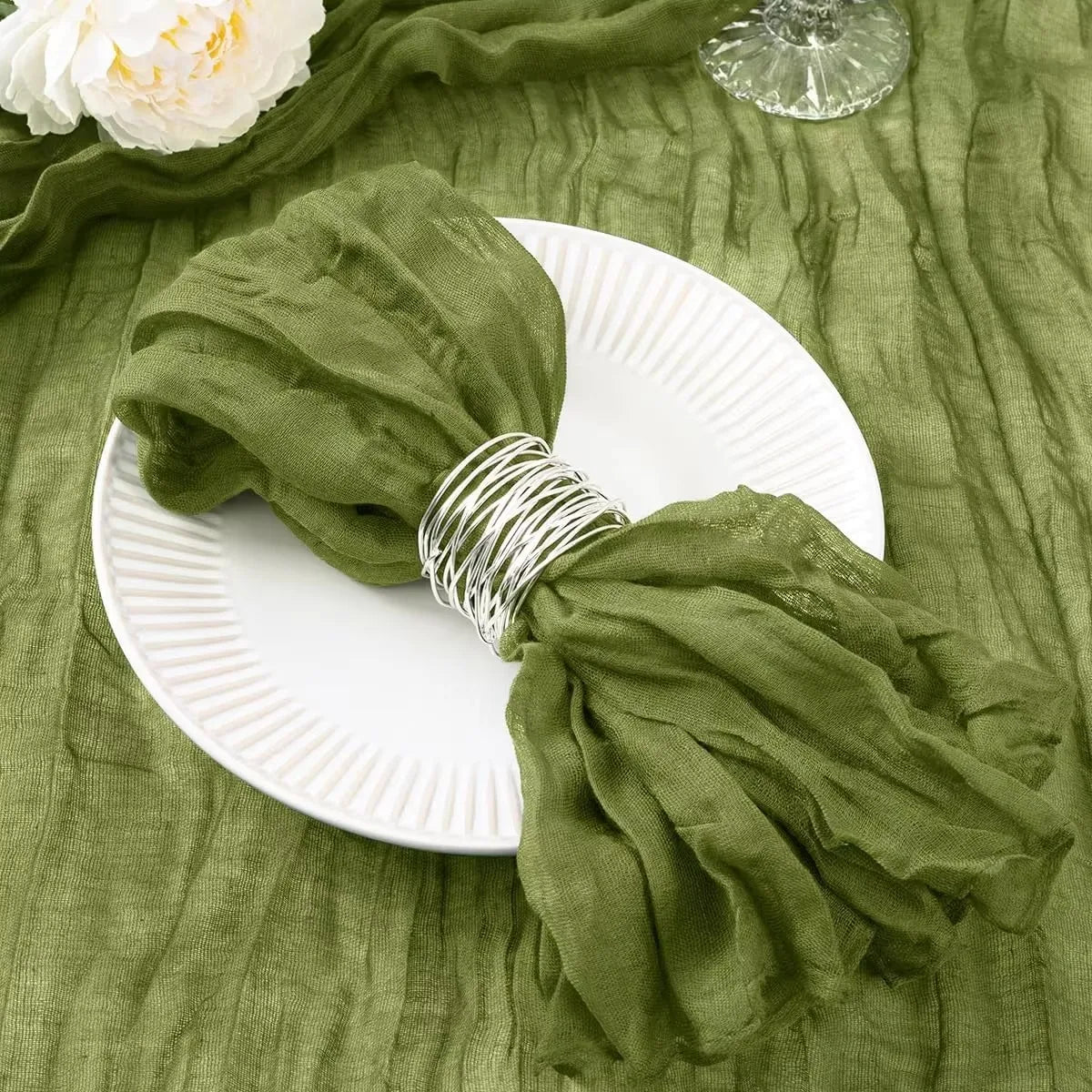 Whisper Touch – 12PCS Boho Gauze Napkin Set
