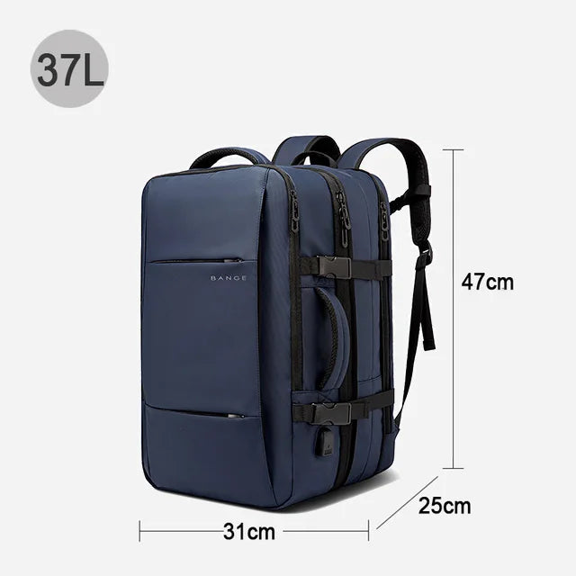 Bange - New 2025 Travel Backpack Men USB and Waterproof