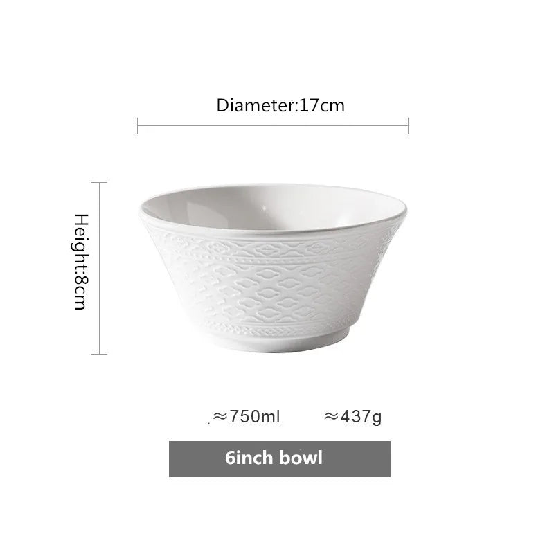 Blanc Élégant Dinner Set