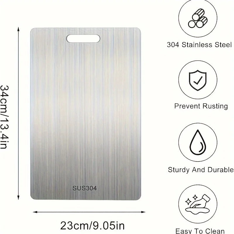 Chef’s Edge – Premium Stainless Steel Cutting Board (Single or 3-Piece Set)