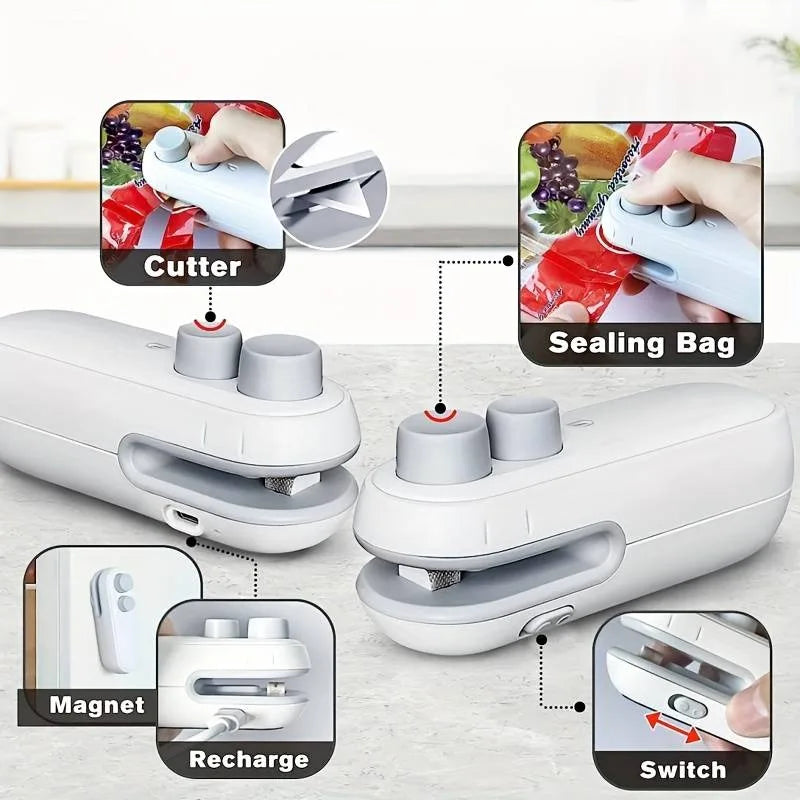 ZipLock Pro: Portable Heat and Vacuum Sealer