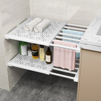 SpaceMax Organizer Adjustable Closet Organizer Space Saving