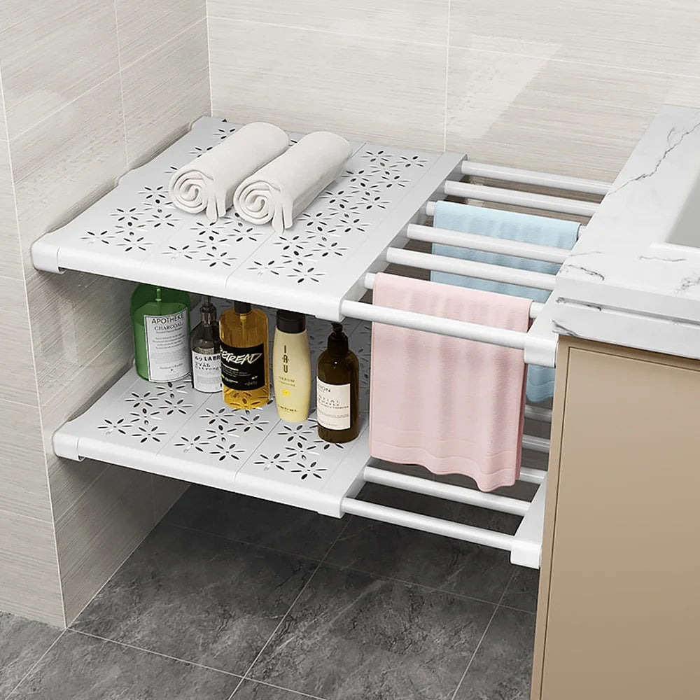 SpaceMax Organizer Adjustable Closet Organizer Space Saving