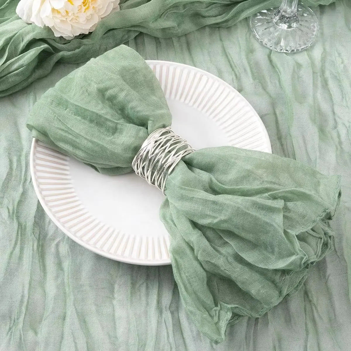 Whisper Touch – 12PCS Boho Gauze Napkin Set
