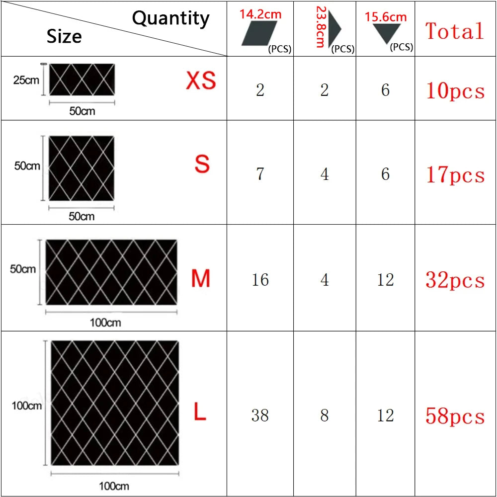 Diamond Illusion – 3D Acrylic Mirror Stickers