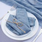Serenity Gauze Napkin Set – 4PCS Handmade Elegance