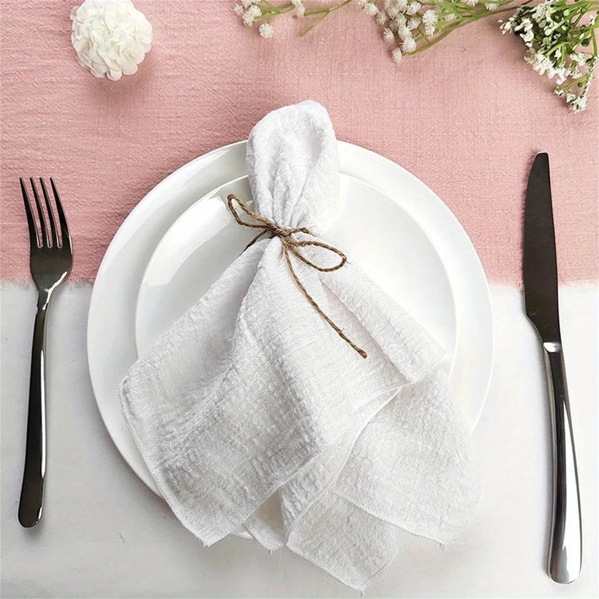 Autumn Haze – Gauze Cotton Dinner Napkins (Set of 4)