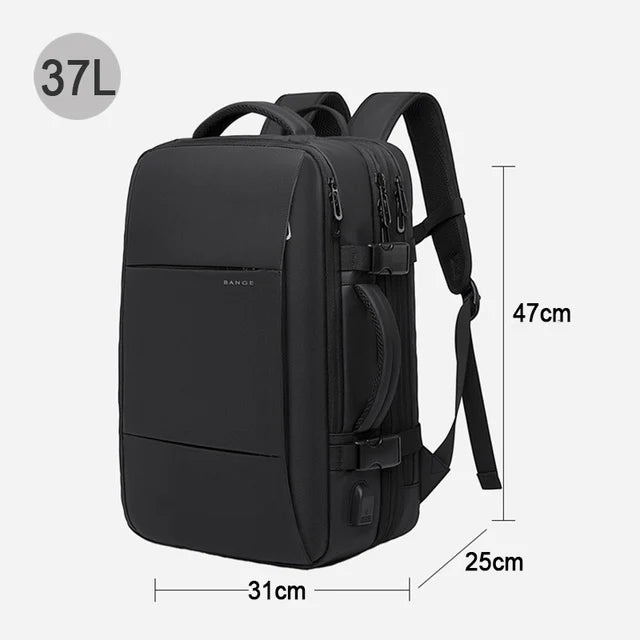 Bange - New 2025 Travel Backpack Men USB and Waterproof