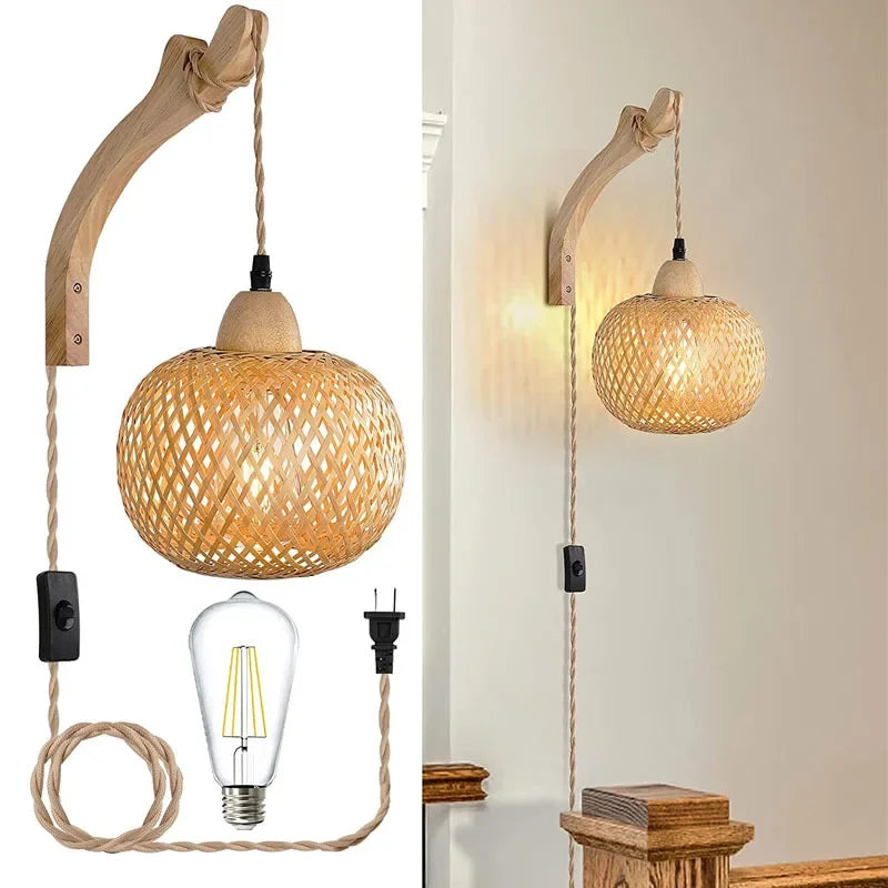 BambooLumi Lantern Wall Lamp