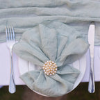 Serenity Gauze Napkin Set – 4PCS Handmade Elegance