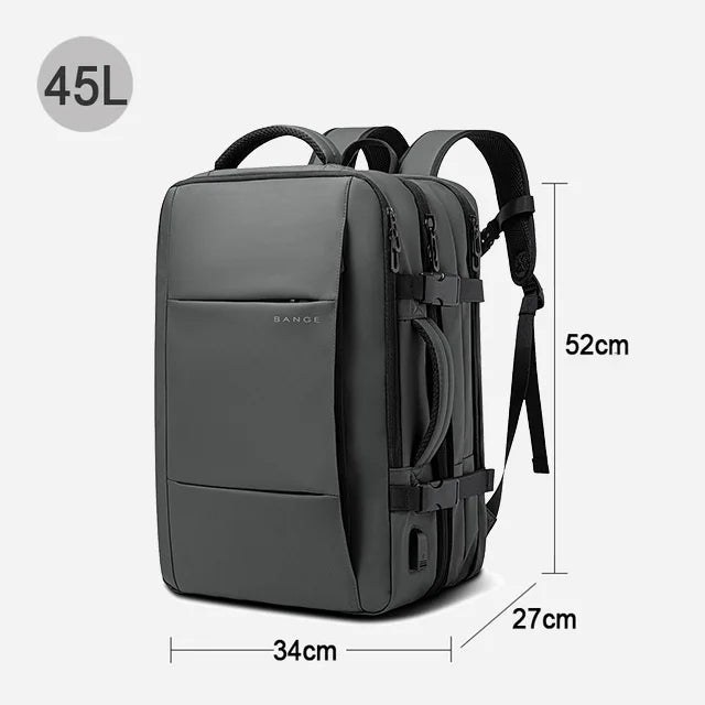 Bange - New 2025 Travel Backpack Men USB and Waterproof