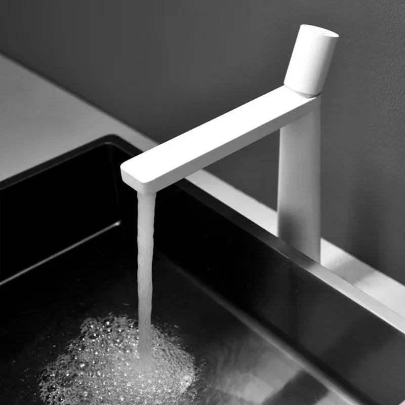 Tall Single Hole Mixer Tap for Vessel and Commercial Basins – High Spout Modern Faucet