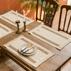 Tessere Boho – 4PCS Handwoven Linen Placemats with Tassels