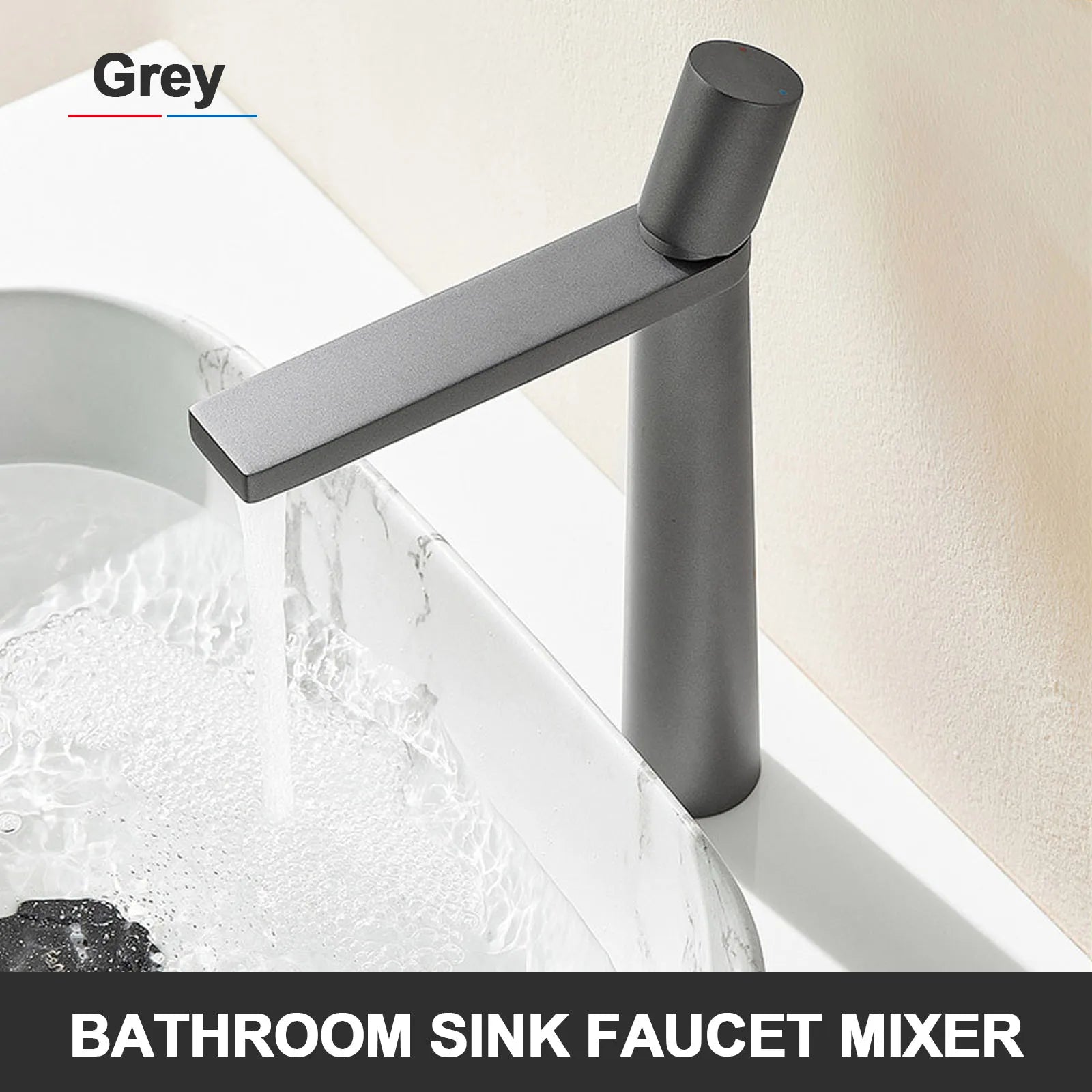 Tall Single Hole Mixer Tap for Vessel and Commercial Basins – High Spout Modern Faucet