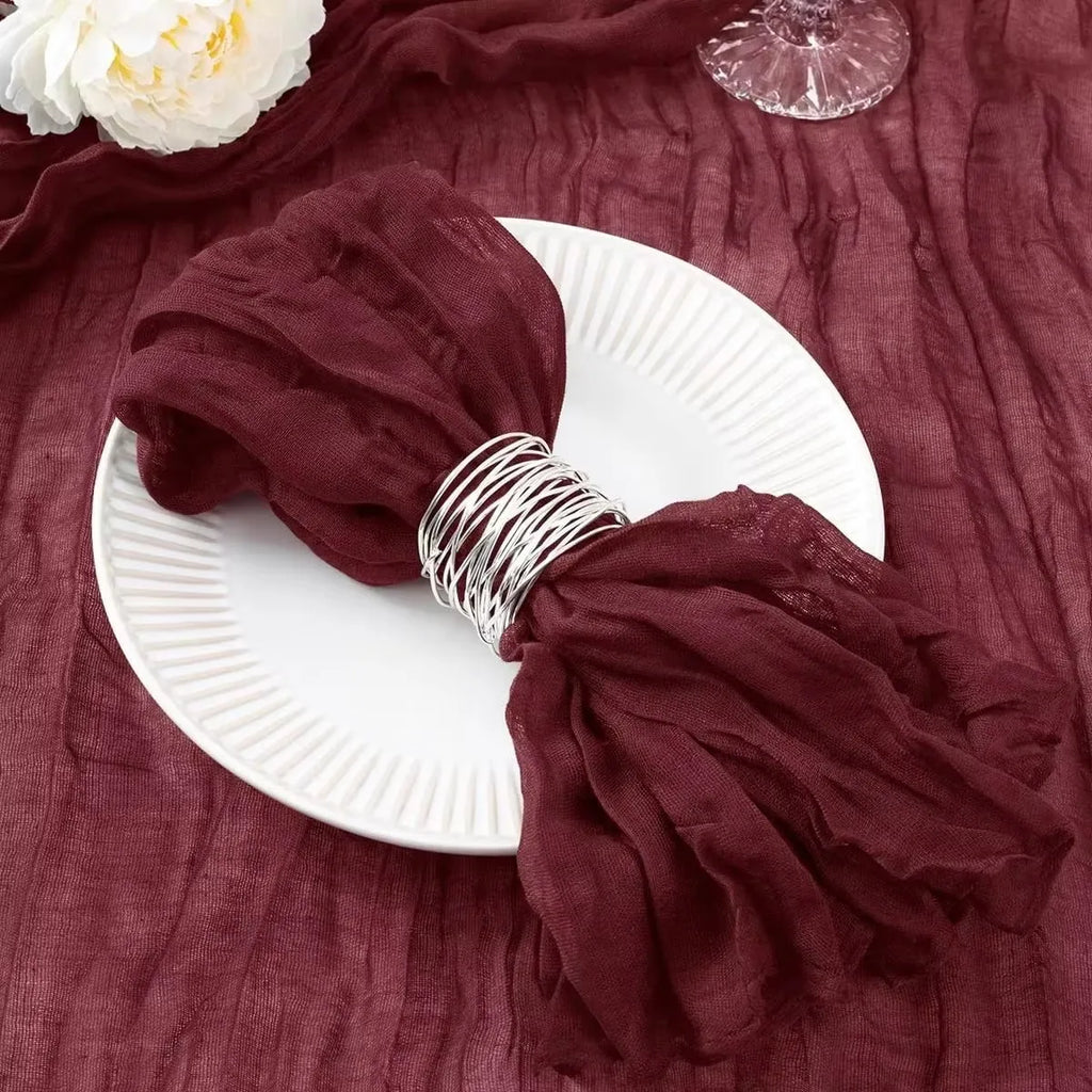 Whisper Touch – 12PCS Boho Gauze Napkin Set