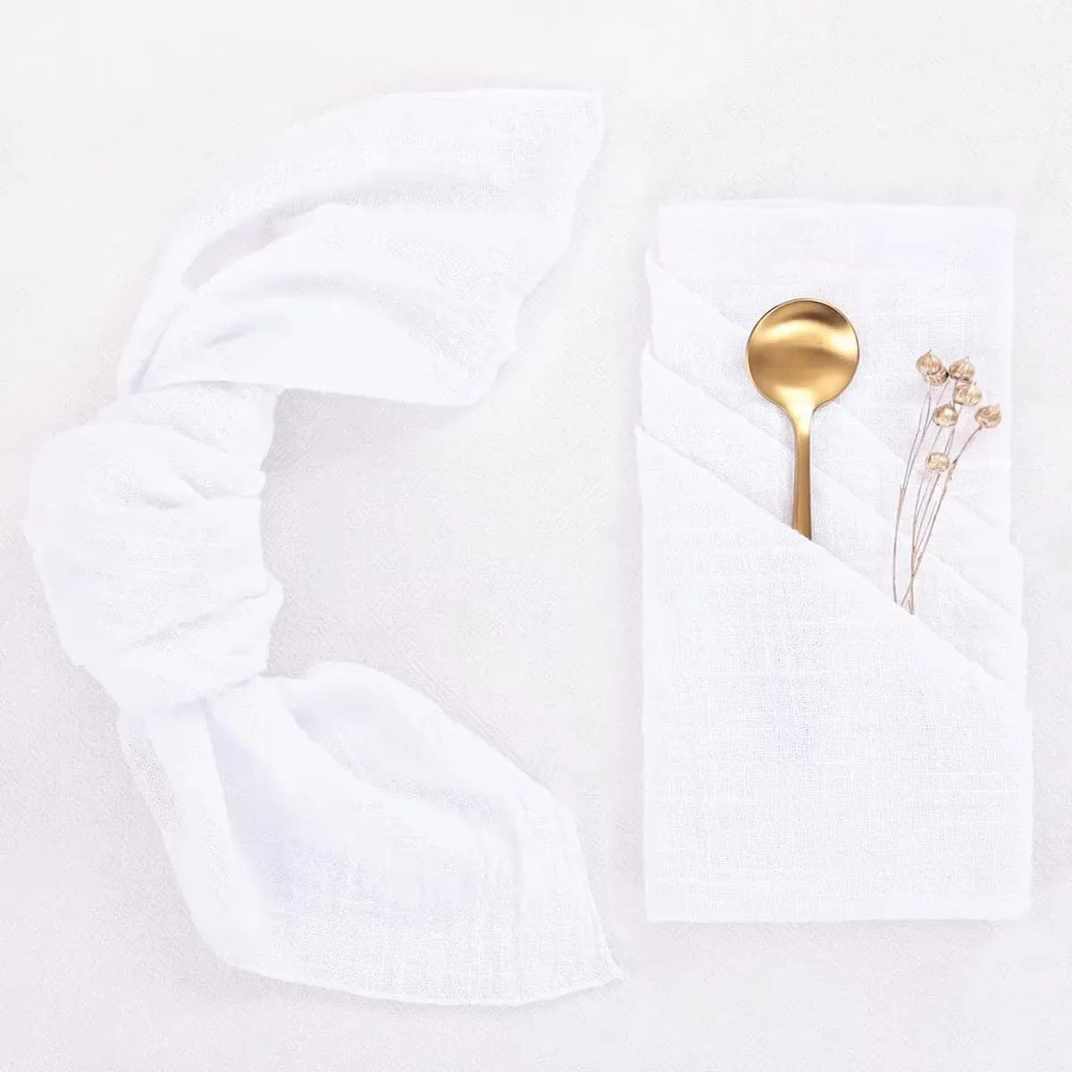 Autumn Haze – Gauze Cotton Dinner Napkins (Set of 4)