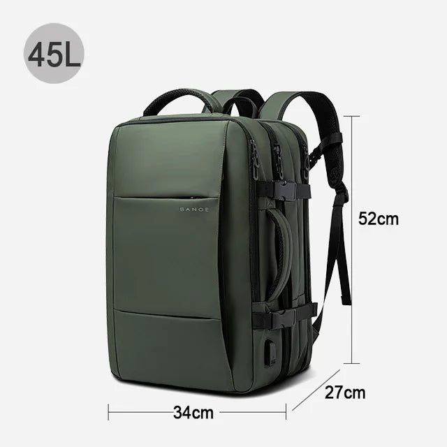 Bange - New 2025 Travel Backpack Men USB and Waterproof