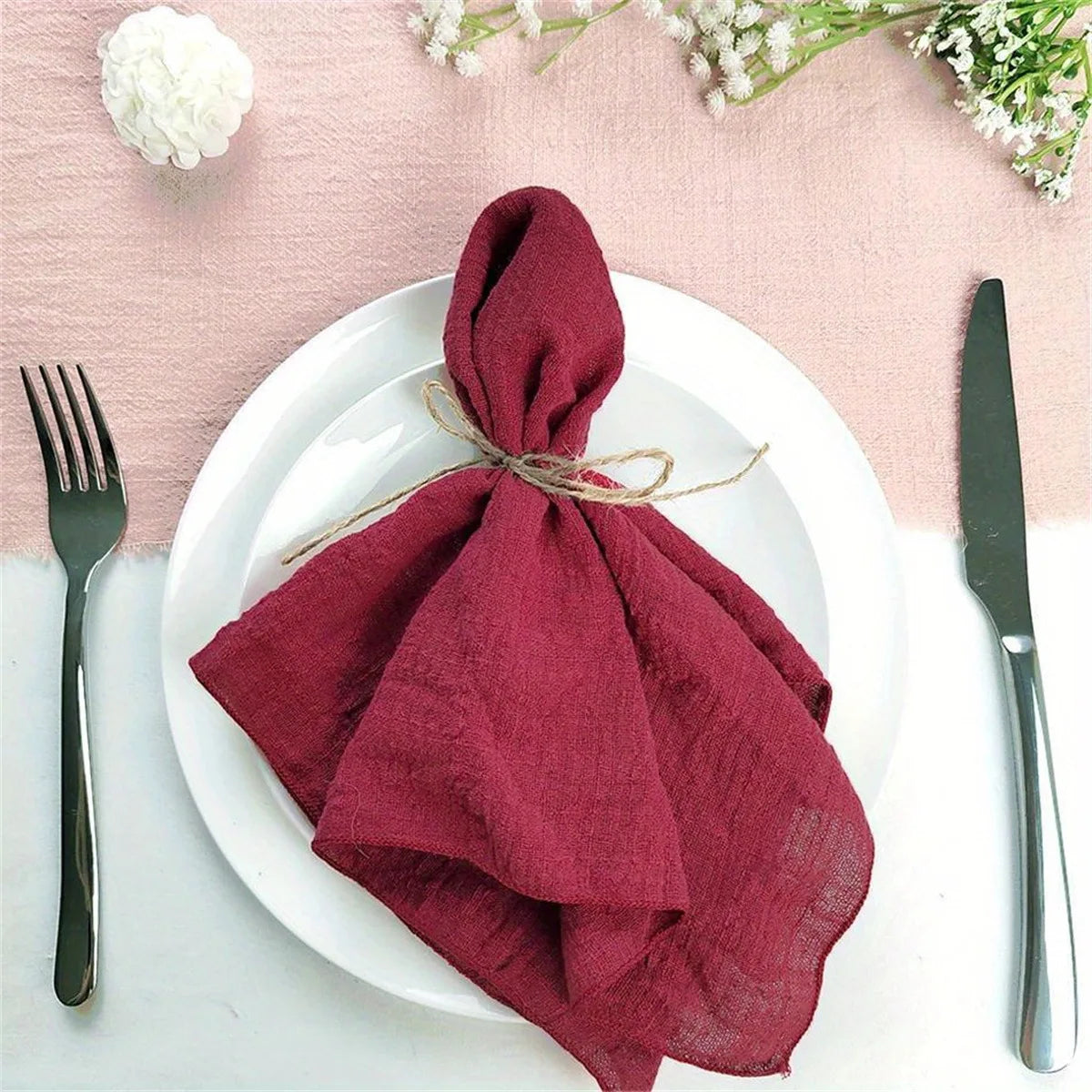Autumn Haze – Gauze Cotton Dinner Napkins (Set of 4)