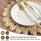 Rustic Boho Table Mats – Natural Woven Rattan Placemats