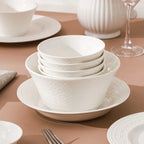 Blanc Élégant Dinner Set