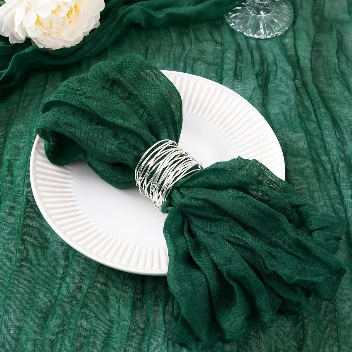 Whisper Touch – 12PCS Boho Gauze Napkin Set
