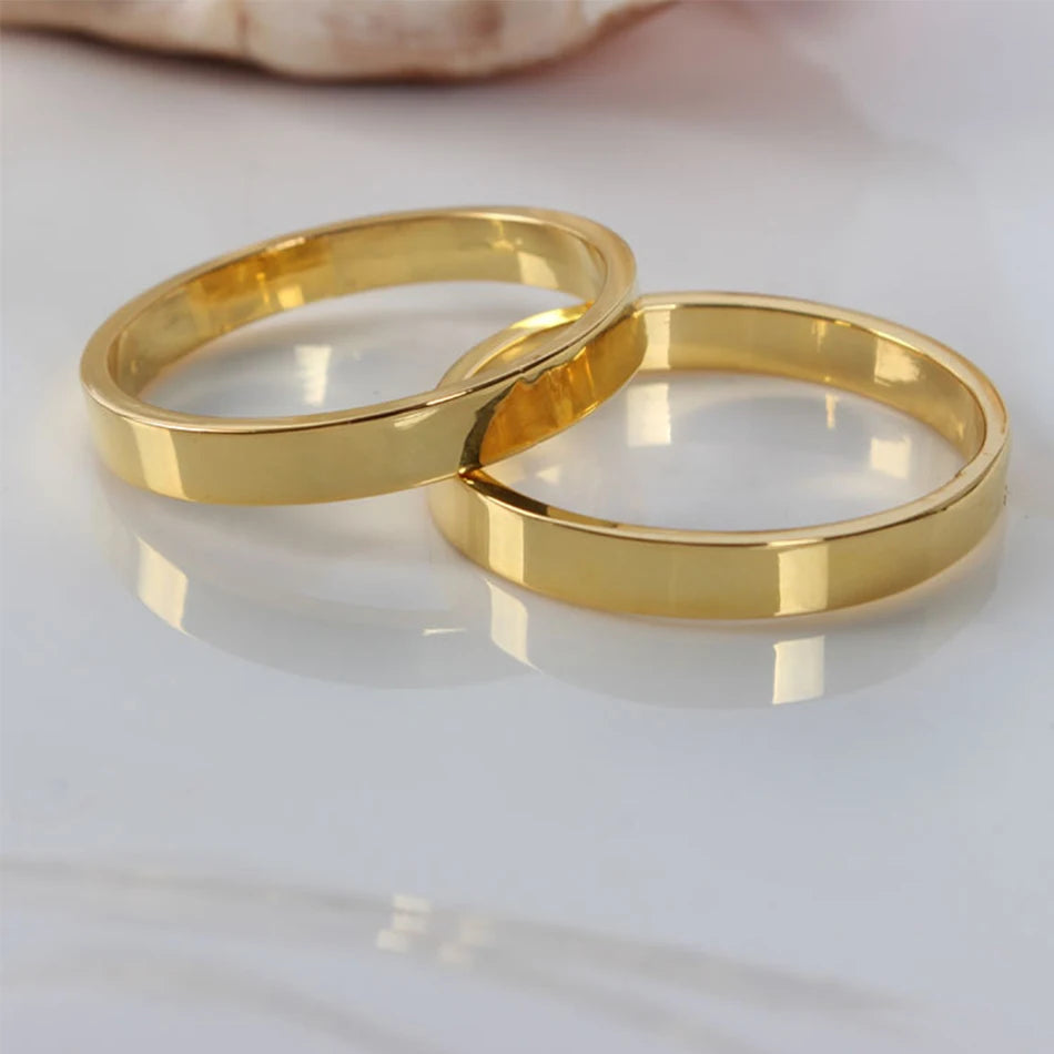 Minimalist Gold & Silver Napkin Rings – Set of 4