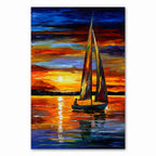 Modern Abstract Landscape Portrait – 2025 Handcrafted Oil Painting