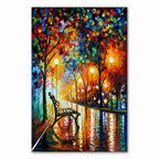 Modern Abstract Landscape Portrait – 2025 Handcrafted Oil Painting