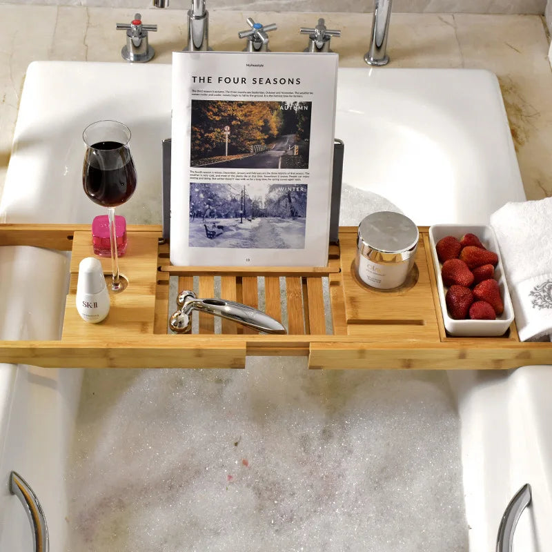 Elegance Bamboo Bath Tray