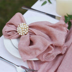 Serenity Gauze Napkin Set – 4PCS Handmade Elegance