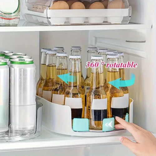 360° Rotating Lazy Susan Organizer – Clear Acrylic Turntable Storage Tray for Kitchen & Home