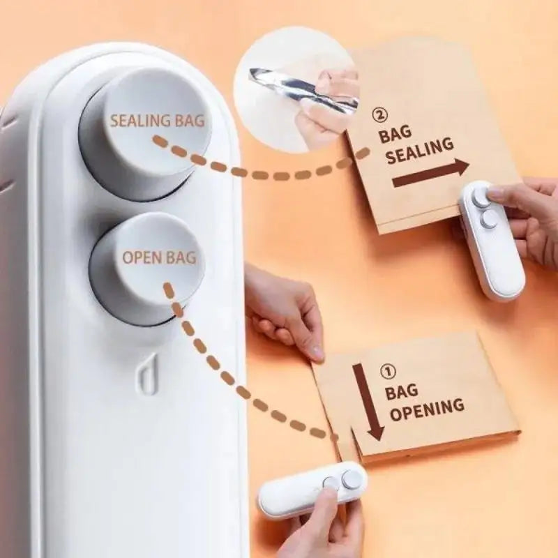 ZipLock Pro: Portable Heat and Vacuum Sealer