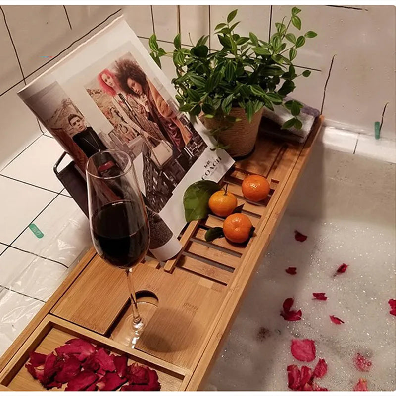 Elegance Bamboo Bath Tray