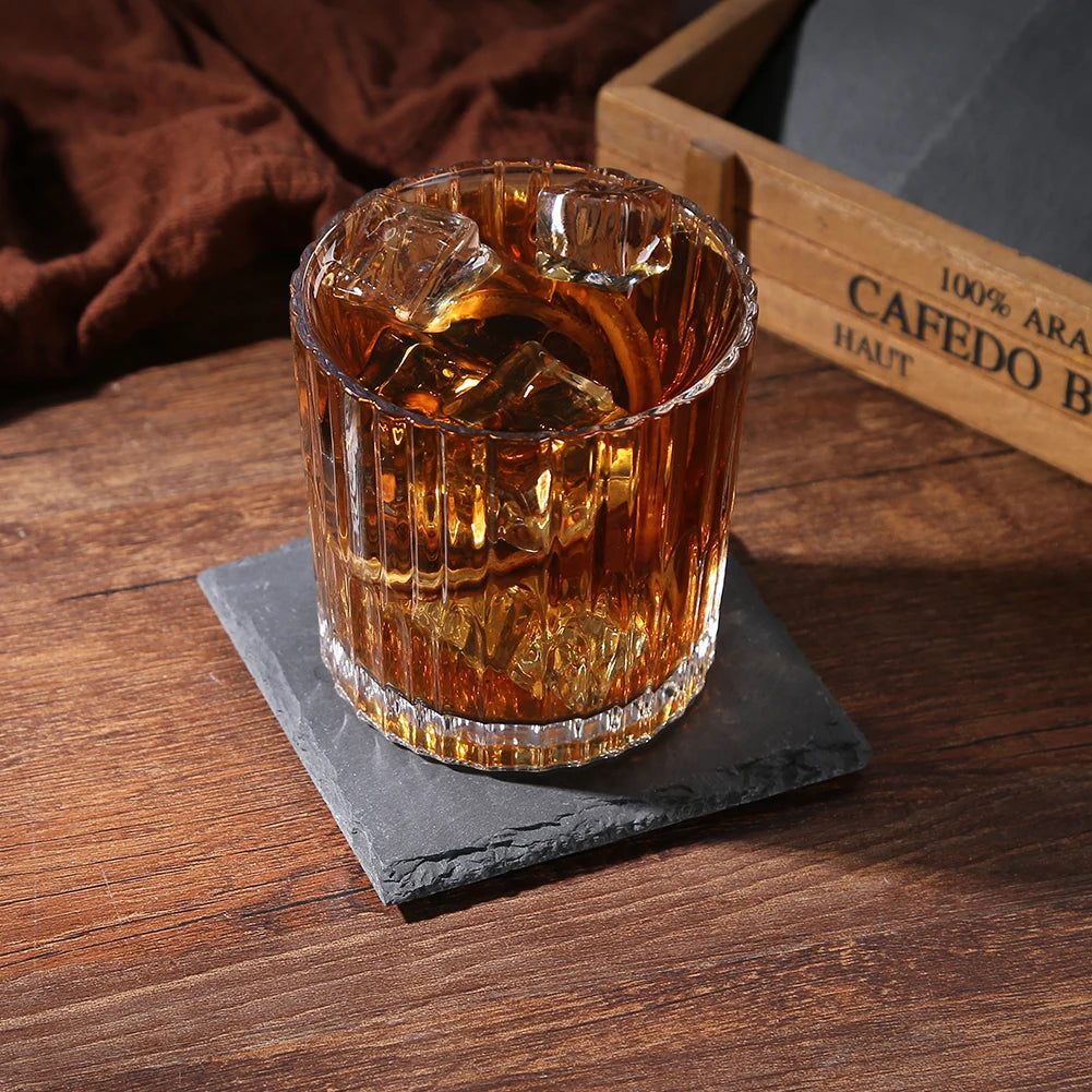 Pietra Nera – Reusable Natural Slate Coasters (Set of 4–12)
