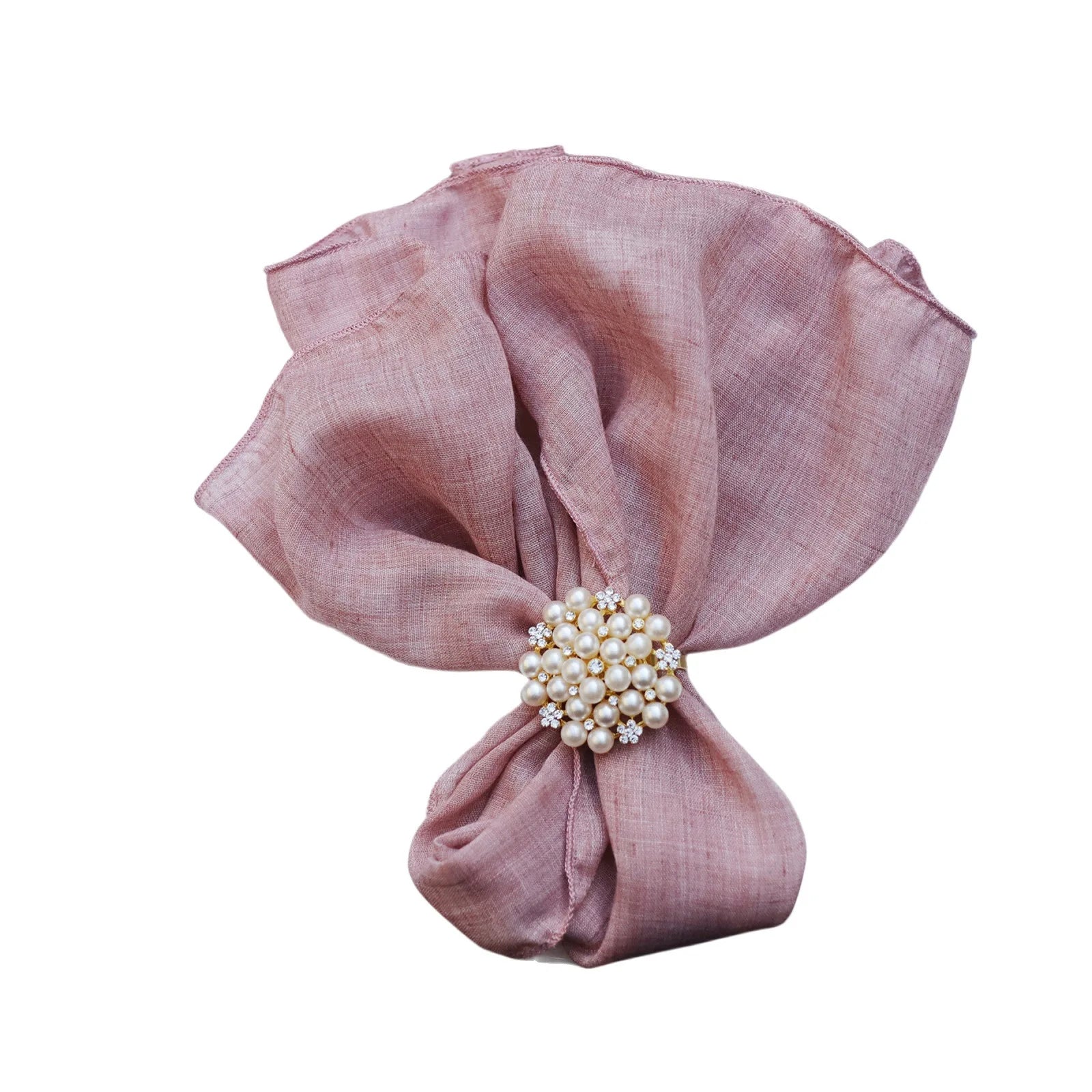 Serenity Gauze Napkin Set – 4PCS Handmade Elegance