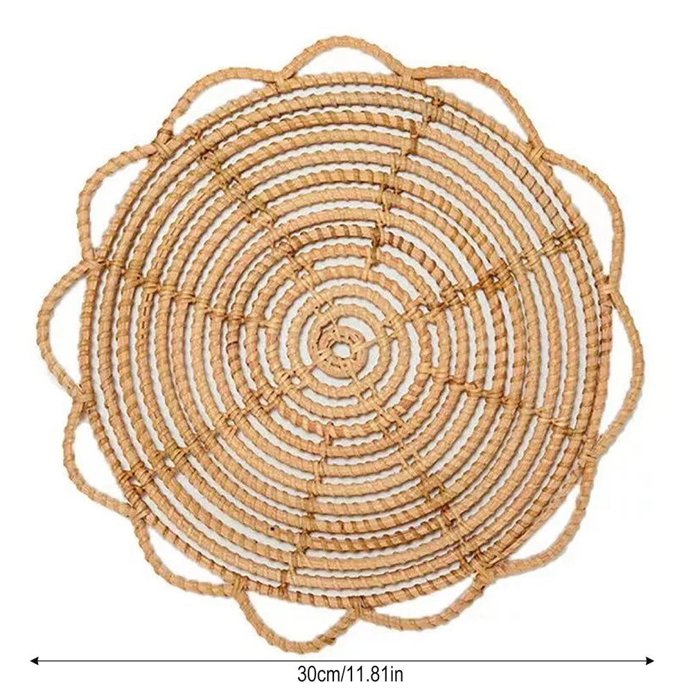 BohoNest™ – Handmade Rattan Woven Placemats
