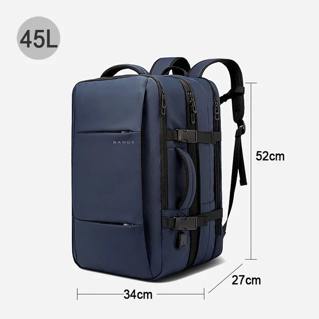 Bange - New 2025 Travel Backpack Men USB and Waterproof