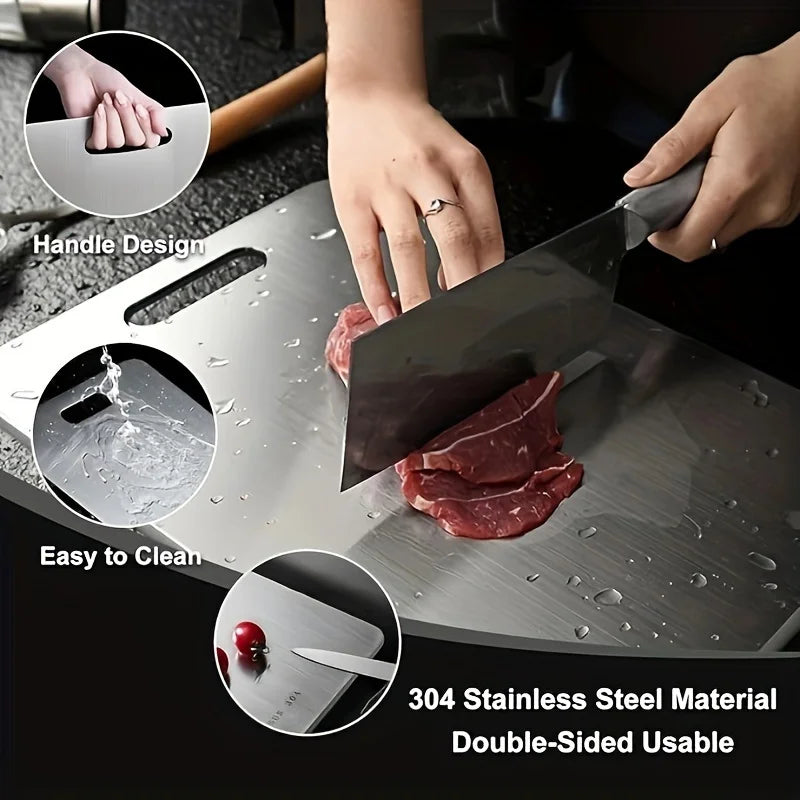 Chef’s Edge – Premium Stainless Steel Cutting Board (Single or 3-Piece Set)